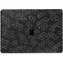 Husă lucioasă transparentă cu formule chimice pentru MacBook Air 13" (A2681 / A3113 / A3240 / A3449) - negru