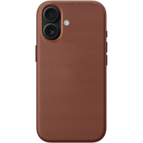 Husă de protecție cu suprafață textilă și MagSafe pentru iPhone 17 - maro