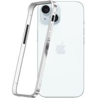 Ramă de protecție pentru iPhone 14 Pro Max / 15 Plus - argintiu