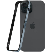 Ramă de protecție pentru iPhone 14 Pro Max / 15 Plus - albastru