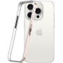 Ramă de protecție pentru iPhone 15 Pro - roz-auriu