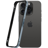 Ramă de protecție pentru iPhone 15 Pro - albastră