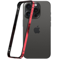 Ramă de protecție pentru iPhone 15 Pro - roșu