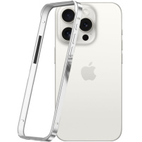 Ramă de protecție pentru iPhone 15 Pro Max - argintiu