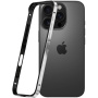 Ramă de protecție pentru iPhone 16 Pro Max - negru-argintiu