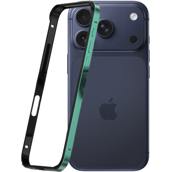 Ramă de protecție pentru iPhone 17 Pro / 18 Pro - verde închis
