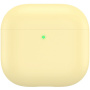 AhaStyle husă din silicon pentru AirPods 4 / 5 - galben