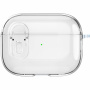 Husă transparentă cu închidere și carabină pentru AirPods Pro 2 - transparent