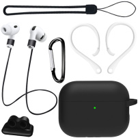 Set practic 6în1 pentru AirPods Pro 3 - negru