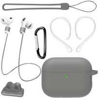 Set practic 6 în 1 pentru AirPods Pro 3 - gri