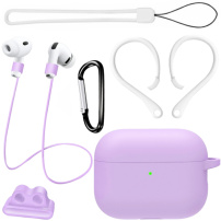 Set practic 6în1 pentru AirPods Pro 3 - mov