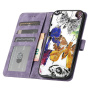 Husă tip carte cu model de fluturi pentru iPhone 17 - violet