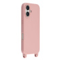 Husă mată cu curea reglabilă pentru iPhone 17 - roz prăfuit