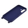 Husă mată cu curea reglabilă pentru iPhone 17 - albastru închis