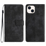 Husă tip carte cu model cu fluturi pentru iPhone 14 Plus - gri închis