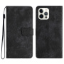 Husă tip carte cu model cu fluturi pentru iPhone 14 Pro Max - gri închis