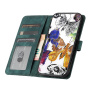 Husă tip carte cu model cu fluturi pentru iPhone 13 Pro - petrol