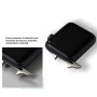 Set de catarame metalice de schimb cu 3 lățimi pentru Apple Watch Ultra 49mm / 46mm / 45mm / 44mm / 42mm - 3 buc - negru