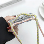 Husă transparentă cu șnur și MagSafe pentru iPhone 17 - negru
