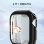 Carcasă ENKAY din plastic moale cu protecție pentru ecran pentru Apple Watch 42mm (Series 10 / 11) - roz auriu