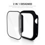 ENKAY carcasă metalică cu sticlă securizată pentru Apple Watch 42mm (Series 10 / 11) - argintiu