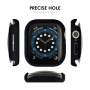 ENKAY carcasă mată cu sticlă securizată pentru Apple Watch 42mm (Series 10 / 11) - albastru închis