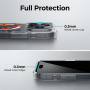 Husă transparentă cu sclipici, model cu flori de câmp și MagSafe pentru iPhone 17 - colorat