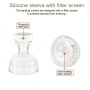 XDcase dopuri de rezervă din silicon cu bețișor de curățare pentru AirPods Pro 3 - XS/S/M/L - transparente