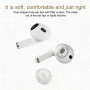 XDcase dopuri de rezervă din silicon cu bețișor de curățare pentru AirPods Pro 3 - XS/S/M/L - transparente