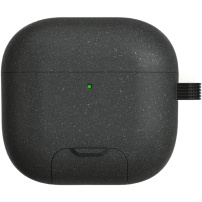 Husă cu suport rabatabil și carabină pentru AirPods 4 / 5 - gri închis