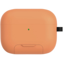 Husă cu suport rabatabil și carabină pentru AirPods Pro 3 - portocaliu