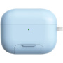 Husă cu suport rabatabil și carabină pentru AirPods Pro 3 - albastru
