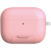 Husă cu suport pliabil și carabină pentru AirPods Pro 3 - roz