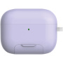 Husă cu suport pliabil și carabină pentru AirPods Pro 3 - mov