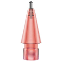 Vârf de rezervă transparent pentru Apple Pencil 1 / 2 / USB-C / Pro - roșu