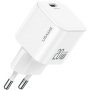 USAMS CC260 GaN mini adaptor de încărcare rapidă cu port USB-C - 20W - alb