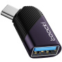 Toocki TQ-OTG06 adaptor de încărcare și date - USB-A la USB-C - mov