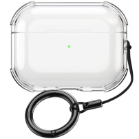 Husă transparentă cu carabină pentru AirPods Pro 2 - transparentă