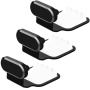 Dop autoadeziv anti-praf pentru conectorul Lightning pentru dispozitive Apple - 3 buc. - negru