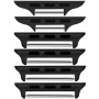 Set de catarame metalice de schimb cu 3 lățimi pentru Apple Watch Ultra 49mm / 46mm / 45mm / 44mm / 42mm - 3 buc - negru