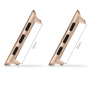 Set de catarame metalice de rezervă cu 3 lățimi pentru Apple Watch Ultra 49mm / 46mm / 45mm / 44mm / 42mm - 3 buc - roz-auriu