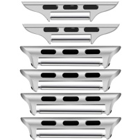 Set de catarame metalice de schimb cu 3 lățimi pentru Apple Watch Ultra 49mm / 46mm / 45mm / 44mm / 42mm - 3 buc - argintiu