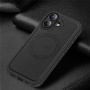 Husă de protecție din piele PU cu MagSafe pentru iPhone 17 - negru