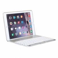 Carcasă WITSPAD din aluminiu, cu tastatură Bluetooth luminată, pentru iPad 9,7" (2017/2018) / Pro 9,7" / Air 1 / 2 - gri