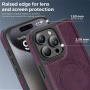 Husă de protecție din piele PU cu MagSafe pentru iPhone 15 Pro Max - violet închis