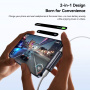 ESSAGER 2în1 reducție audio și de încărcare - 3,5 mm jack / USB-C la USB-C - gri