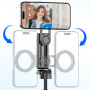 CYKE F08 mini Bluetooth Selfie stick cu tripod și prindere MagSafe pentru iPhone - negru