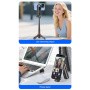 CYKE F08 mini Bluetooth Selfie stick cu tripod și prindere MagSafe pentru iPhone - negru