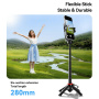 ESSAGER ES-F07 mini Bluetooth Selfie stick cu tripod pentru iPhone - negru