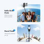 ESSAGER ES-F07 mini Bluetooth Selfie stick cu tripod pentru iPhone - negru